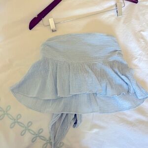 Apiece apart strapless tie back top